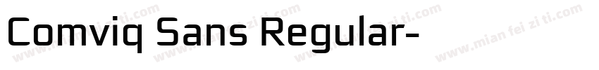 Comviq Sans Regular字体转换